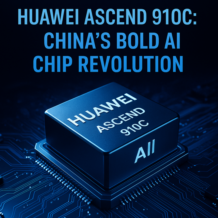 Huawei Ascend 910C AI Chip China's Bold Move to Replace Nvidia Amid U.S. Export Ban Huawei Ascend 910C AI Chip China's Bold Move to Replace Nvidia Amid U.S. Export Ban