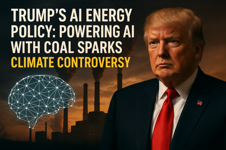 Trump’s AI Energy Policy Powering AI with Coal Sparks Climate Controversy Trump’s AI Energy Policy Powering AI with Coal Sparks Climate Controversy