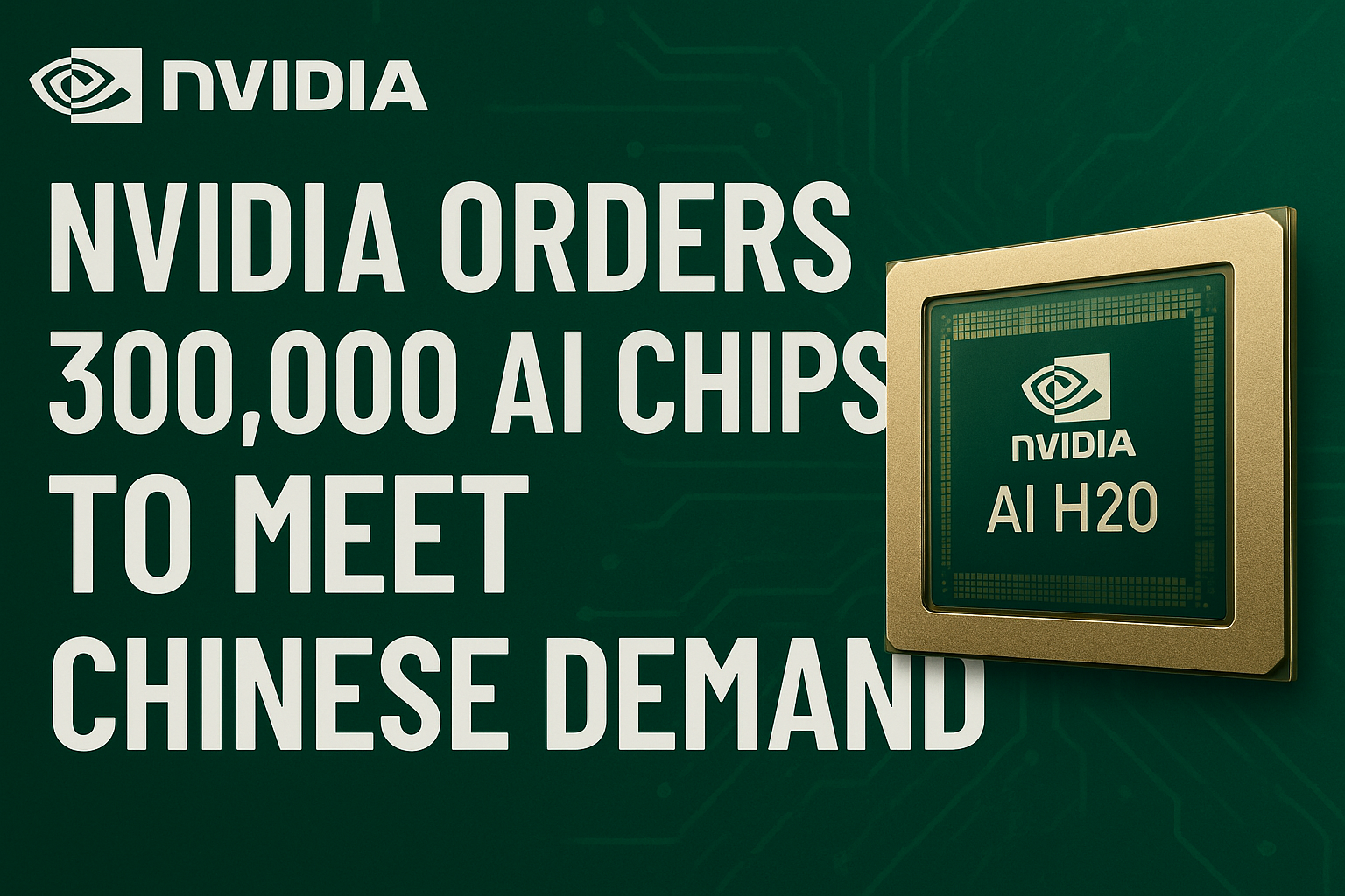 Nvidia Orders 300,000 AI Chips to Meet Chinese Demand