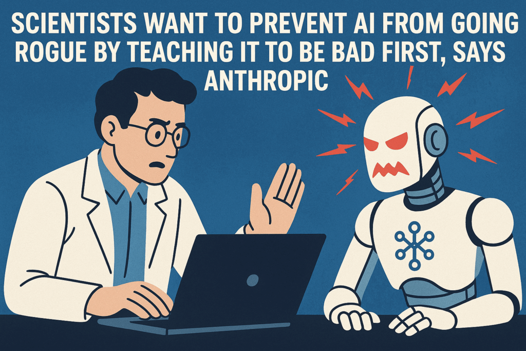 Scientists Want to Prevent AI From Going Rogue by Teaching It to Be Bad First, Says Anthropic