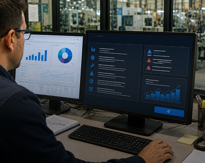 Failure probability scores routed into existing CMMS work orders