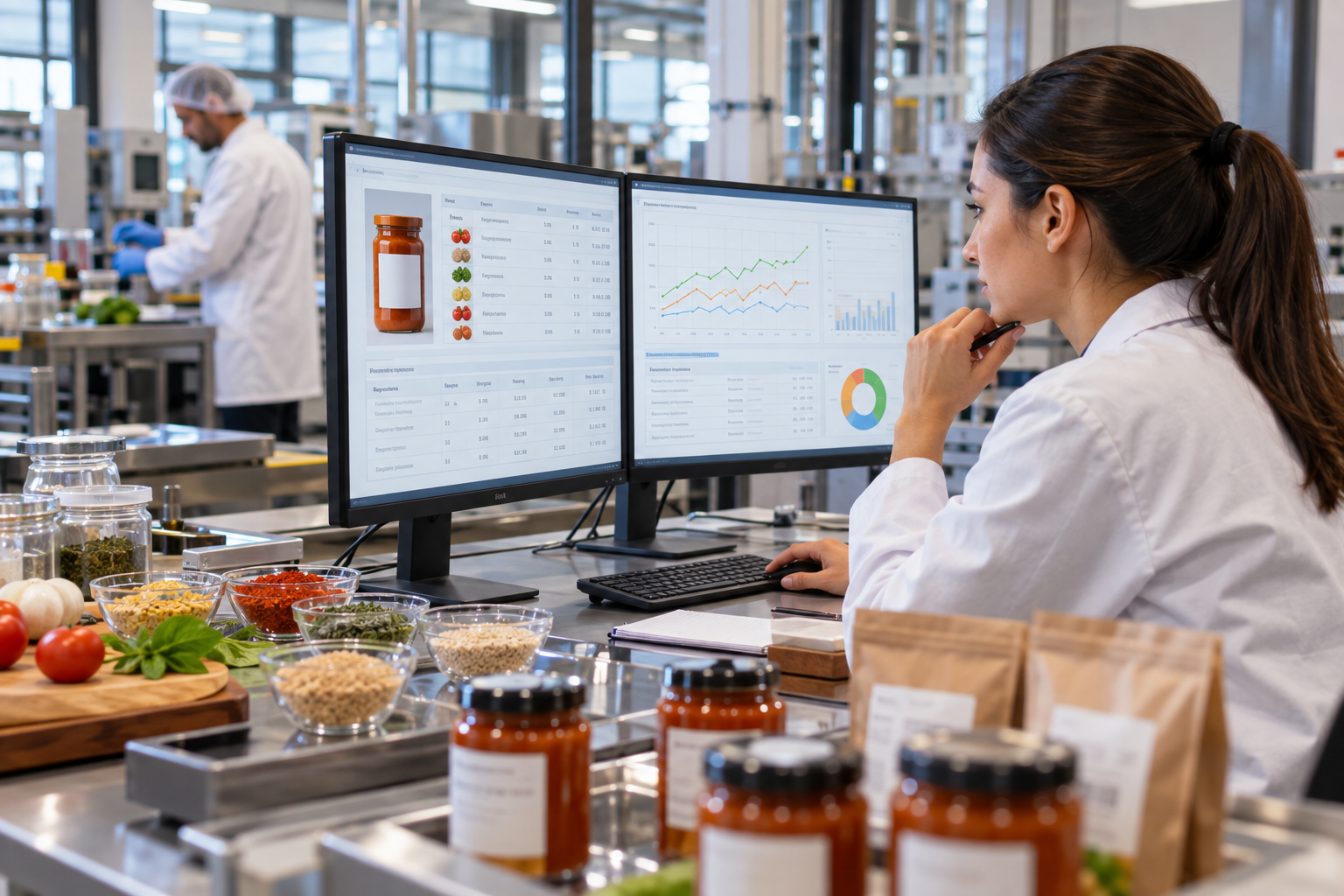 Recipe costs recalculating across the SKU library as ingredient prices change
