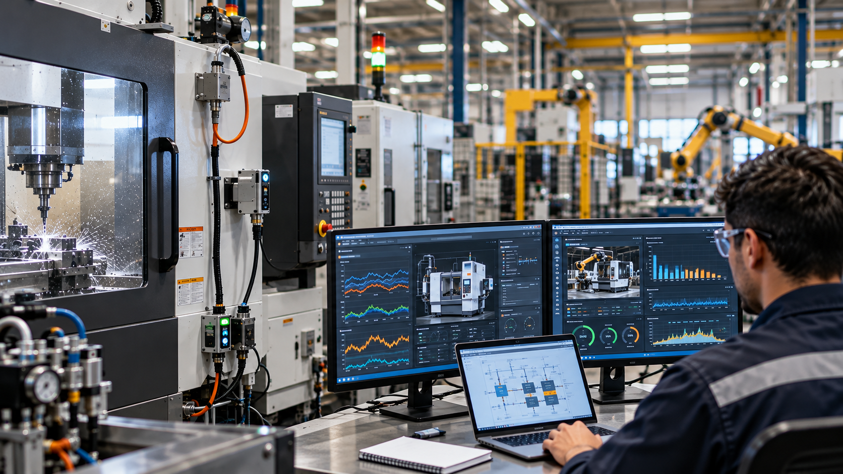 Vibration, temperature and cycle count data pulled from existing CMMS systems