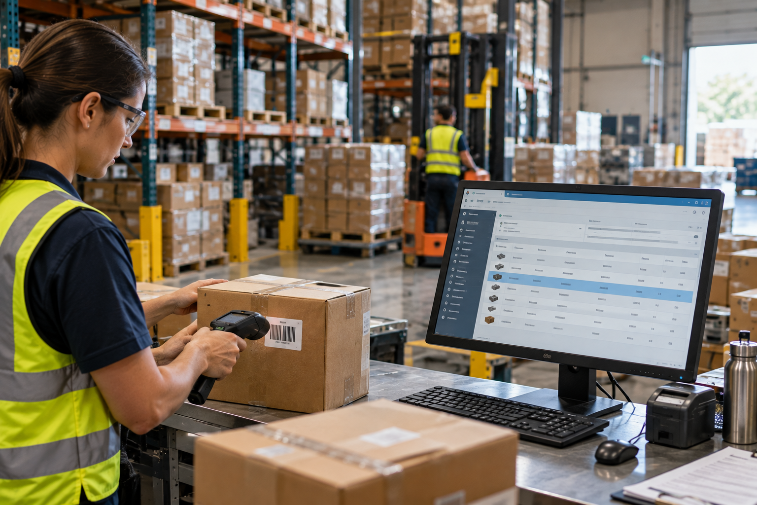 Perpetual inventory balances updating as each warehouse transaction is confirmed
