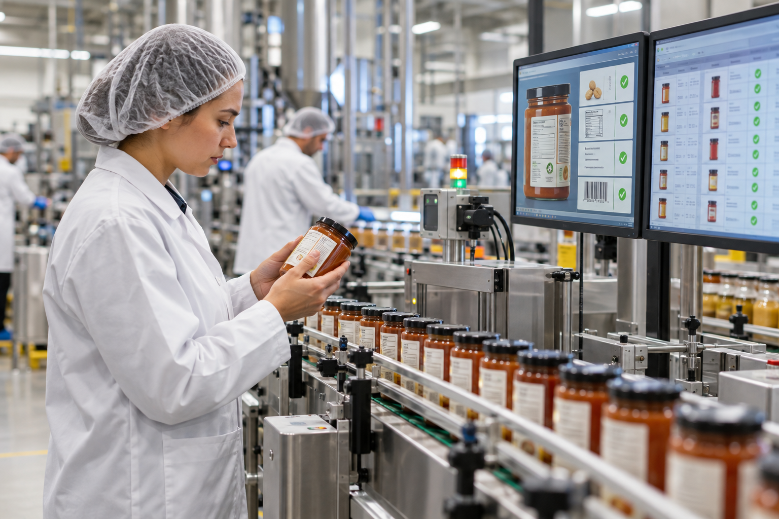 Allergen and label compliance verified automatically across 50+ SKUs