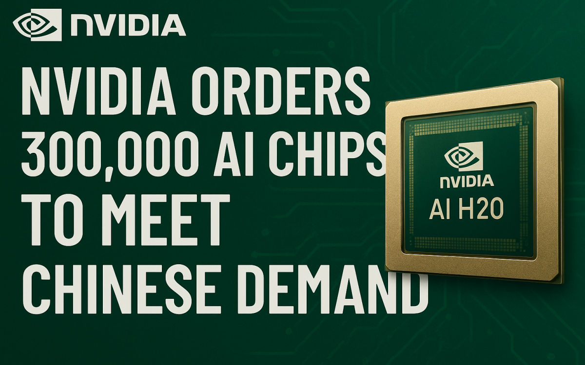Nvidia Orders 300,000 AI Chips to Meet Chinese Demand
